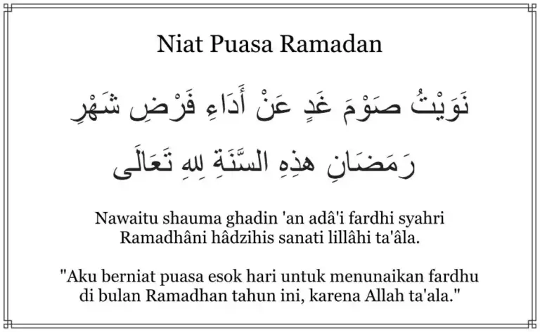 Niat Puasa Ramadan: Kunci Kekhusyukan dan Keabsahan Ibadah